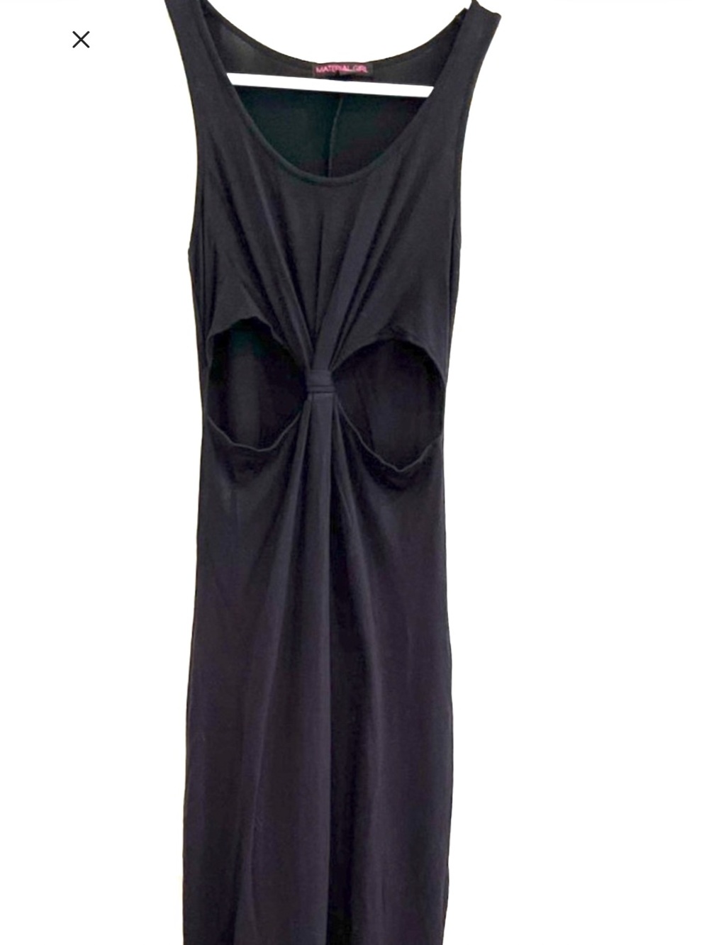 MATERIAL GIRL slinky black maxi dress